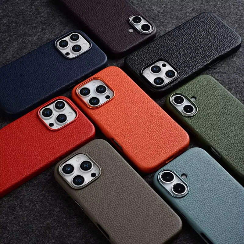 iPhone 16 Pro Melkco Origin Paris Premium Leather Magsafe Cover - Navy Blue - Tashqila iPhone 16 Pro Melkco Origin Paris Premium Leather Magsafe Cover - Navy Blue - Tashqila